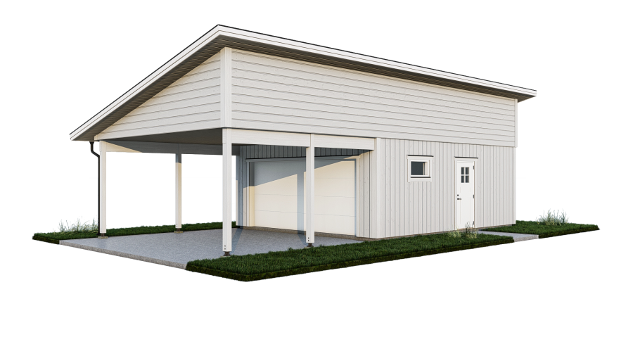 Garage med carport Sundsvall